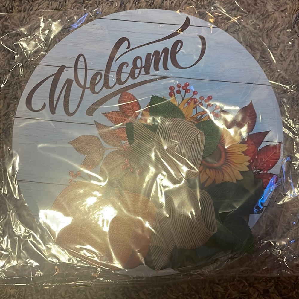 Fall welcome sign